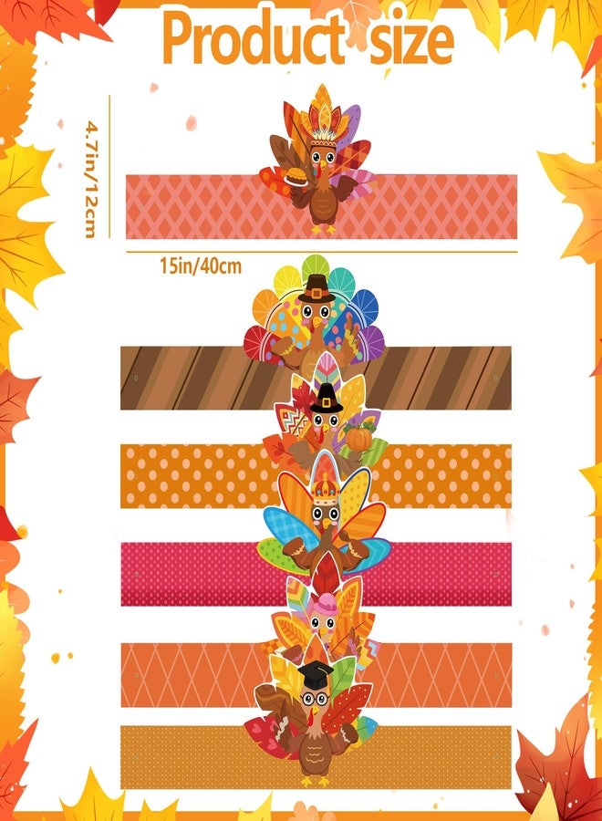 EUVBOKW 24 Pack Thanksgiving DIY Turkey Headband Craft Kit-Create Your Own Fall Paper Crown Hats with Stickers, Gems,Googly Eyes for Party and Holiday Activity - Image 3